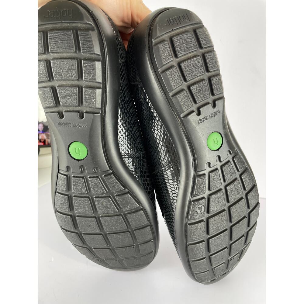 Hotter Comfort Concepts Black Leather Loafer US Sz 11 NWOB - Picture 2 of 5